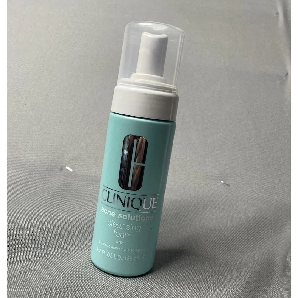 Clinique Acne Solutions Cleansing Foam Face Wash Cleanser  Step 1 - 4.2 oz New